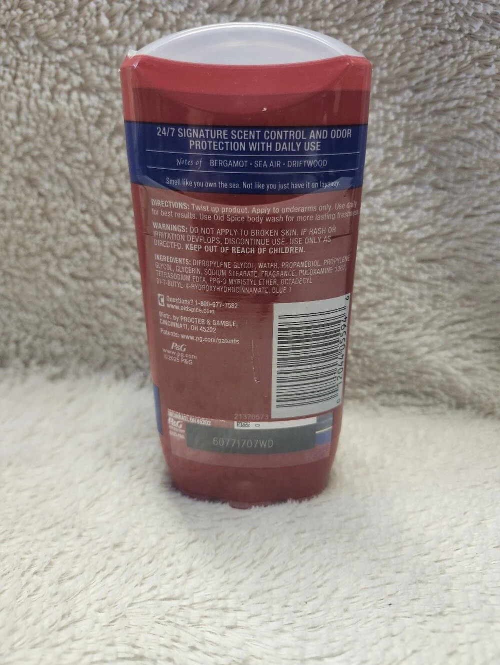 • New Old Spice Captain Twin Pack Ocean Mist Deodorant 24/7 Signature Scent